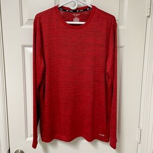 Tek Gear Dry Tek Heather Red Long Sleeve Shirt
